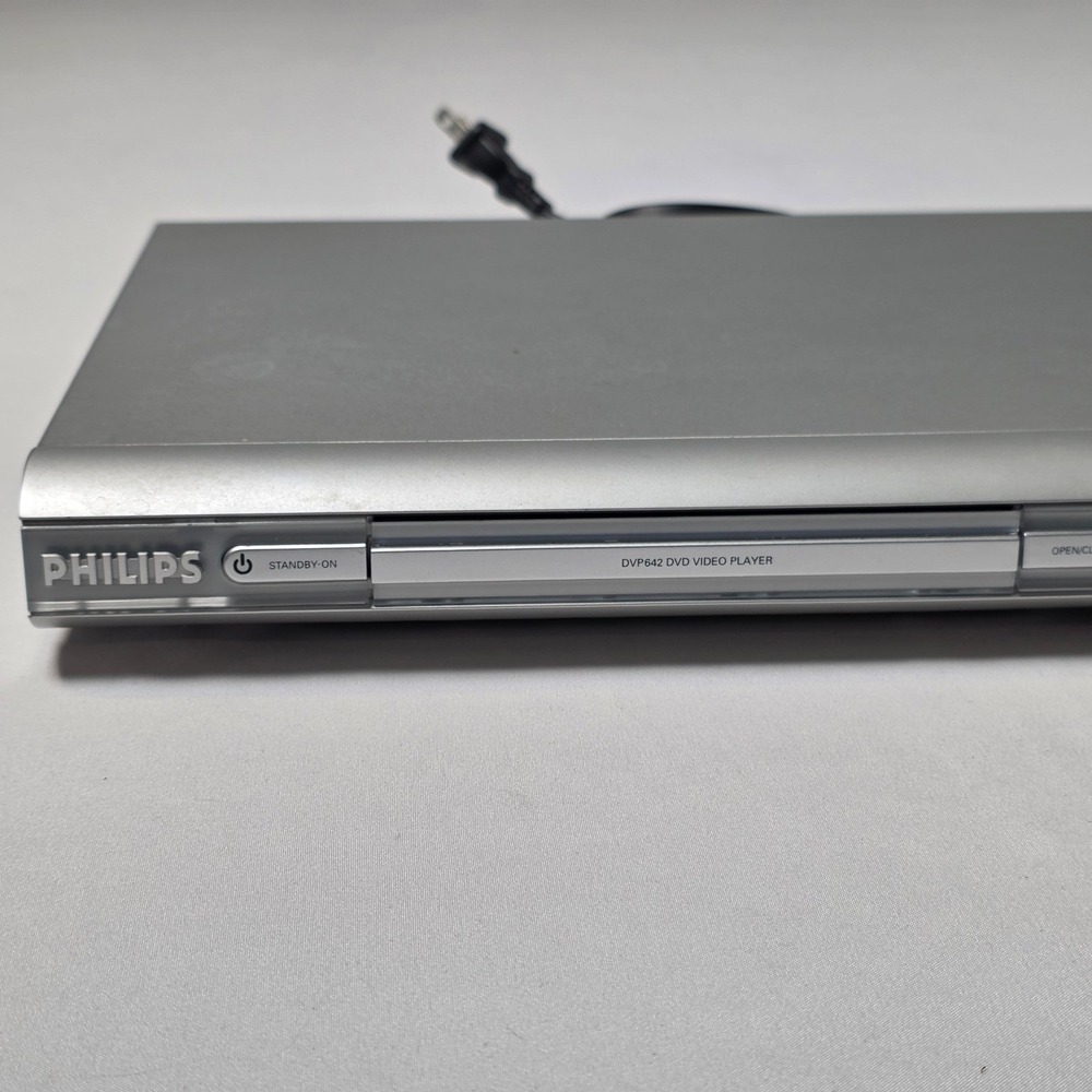 Philips DVD Player Silver DVP642/37 Progressive Scan DivX Video Tested Works